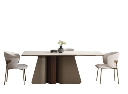 Moderner Esstisch Mit 4 Stühlen Elegant Stilvoll Design 200 x 100 x 78 cm