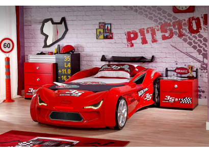 Designer Kinderbett Autobett Stilvolle Rennwagen Kunststoffbetten