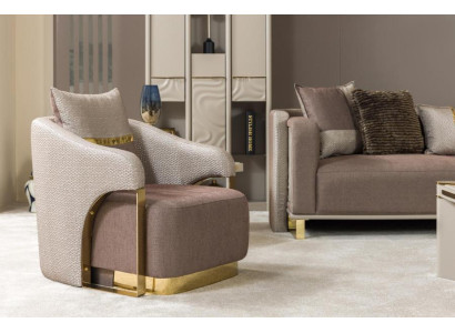 Bequemer Sessel aus Samt – Für entspannte Stunden und elegantes Design.