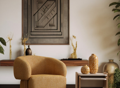 Holz Beistelltisch mit weißer Tischplatte modern und stabil