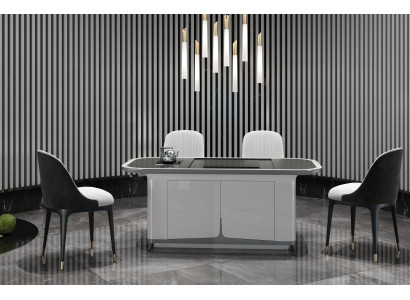 Komplettes Esszimmer-Set Tisch + 4 Stühle