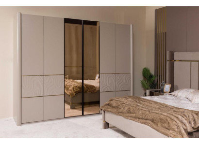 Moderner Schrank aus Holz – Für komfortables und stilvolles Wohnen.