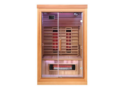 Infrarotsauna Full Spectrum mit Rotlicht Sauna für zu Hause Massivholz Sauna