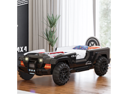 Stilvolles Schwarzer Autobett Designer Kinderbetten Kunststoffbett