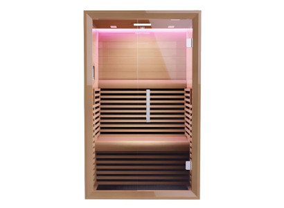 Luxuriöse Infrarot-Wärmekabine für 2 Personen mit Carbon-Heizsystem