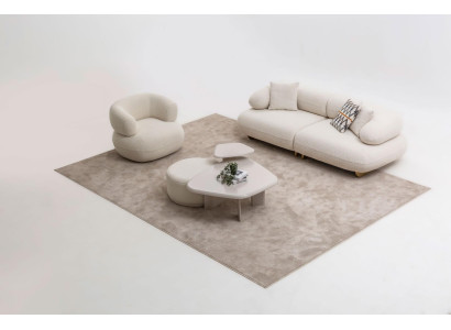 Stilvolle Couchgarnitur Designer Sofa Sessel Beistelltisch Möbel