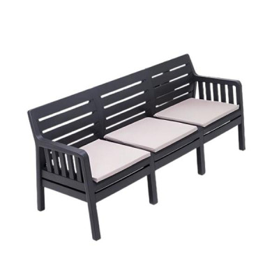 Gartenmöbelset  3-Sitzer-Sofa, zwei Sessel und Couchtisch 4 Teile