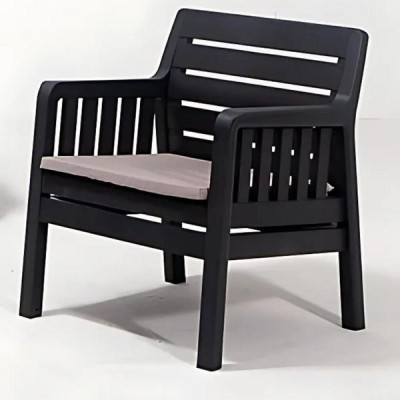 Gartenmöbelset  3-Sitzer-Sofa, zwei Sessel und Couchtisch 4 Teile