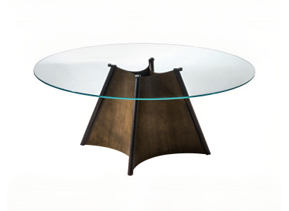 Transparenter Rundtisch Designer Esstisch Luxuriöse Esszimmertische