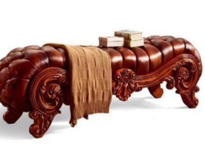 Polstersitzbank Sitzbank Bank Schlafzimmer Sitzmöbel Holzbank Luxuriöses