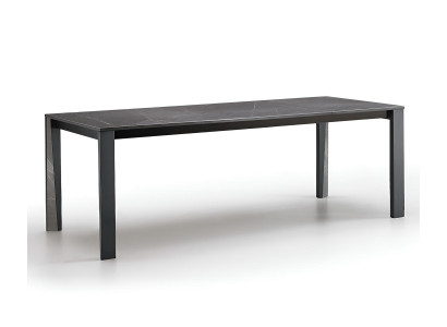 Stilvoller Ausziehbarer Tisch Luxuriöse Marmorplatte Esstisch