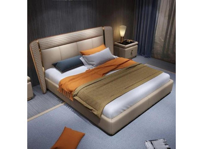 Luxuriöses Beiges Polsterbett Schlafzimmer Betten Edle Hotelbetten