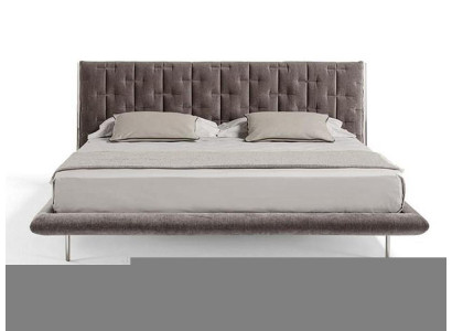 Braunes Schlafbett Stilvolles Textilbett Schlafzimmer Polsterbetten