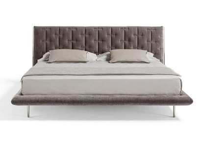 Braunes Schlafbett Stilvolles Textilbett Schlafzimmer Polsterbetten