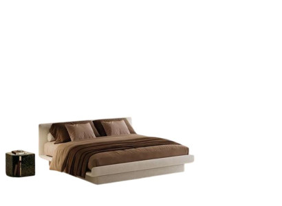 Stilvolles Beiges Funktionsbett Edles Schlafzimmer Polsterbett Möbel