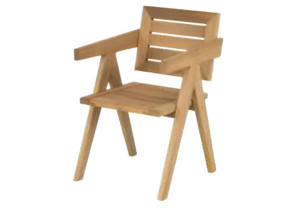 Robuster Stuhl mit Polster – Komfort und Stabilität in einem Möbelstück.