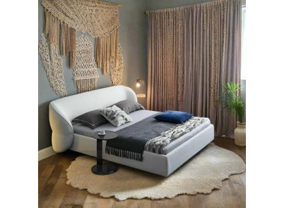 Graues Schlafzimmer Bett Stilvolle Poslterbetten Holzgestell Möbel