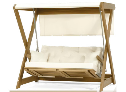 Hängesessel mit Sonnendach und Sitzpolster – Komfort für draußen