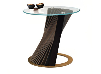 Exklusiver Beistelltisch Einzigartiges Design Wohnzimmer Glastisch