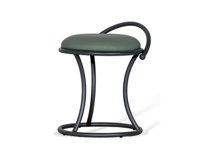 Grüner Lederhocker Designer Barhocker Wohnzimmer Hoher Sitzhocker