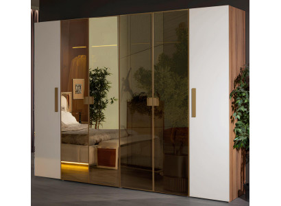 Eleganter Kleiderschrank Weiß aus Holz für Ihr Schlafzimmer