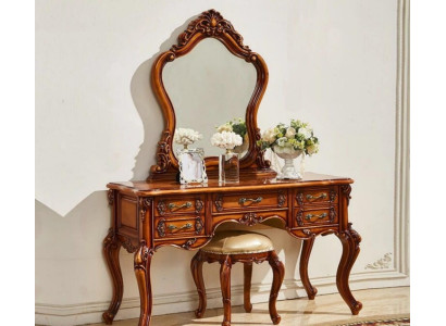 Toilettentisch Make-up-Tisch Luxuriöses Schminktisch mit Hocker Frisiertisch