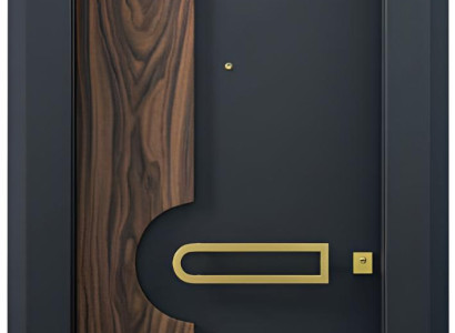 Schwarze Eingangstür Stabile Türen Zuverlässige Haustüren Metalltür