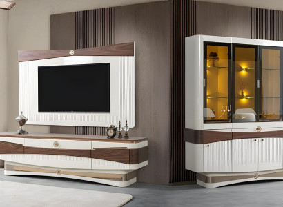 TV Ständer und Vitrine im eleganten Design für Ihr Wohnzimmer