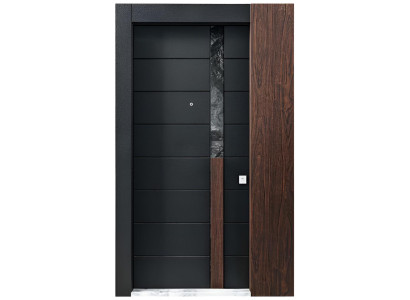 Komplette Schwarze Eingangstür Wohnungstüren Hotel Metalltüren