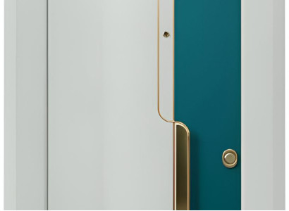 Zweifarbige Sicherheits Haustür Stilvolle Eingangstür Design Türen