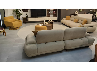 Moderne Wohnzimmer Garnitur Luxuriöse Sofas TV-Lowboard Regale