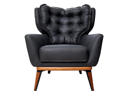 Schwarzer Sessel – elegant bequem und modern für Ihr Zuhause