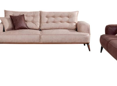 Elegantes Wohnzimmer-Set mit 2x 3-Sitzer Sofas und Sessel.