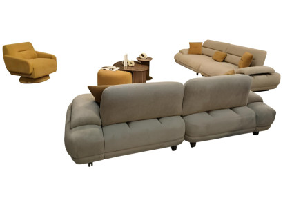 Stilvolle Couchgarnitur Moderner Viersitzer Designer Sessel Tische