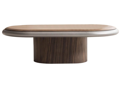 Moderner Couchtisch mit eleganter Holzplatte und stilvollem Design