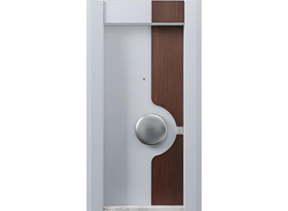 Designer Graue Kompletttür Robuste Wohnungstüren Moderne Haustüren