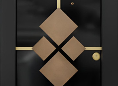 Schwarze Eingangstür Designer Schutztür Moderne Sicherheitstüren