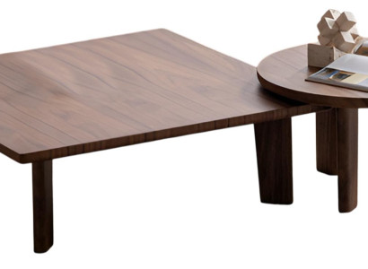 Exklusiver Couchtisch Brauner Wohnungstisch Sofatisch Kaffeetisch