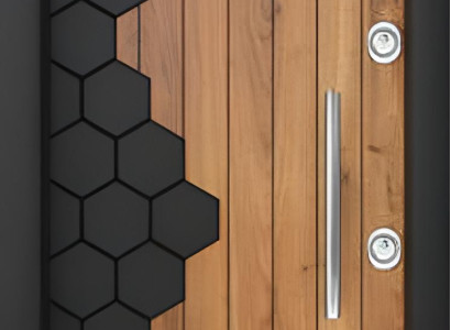 Stilvolle und Robuste Eingangstür – Moderne Tür mit Metallrahmen