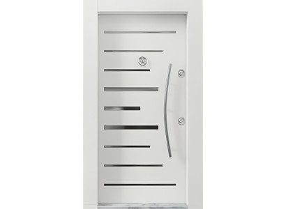 Robuste Weiße Eingangstür Haustüren Edle Sicherheitstüren Hoteltür