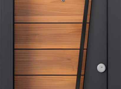 Braune Hochwertige Eingangstür Moderne Sicherheitstüren Haustüren