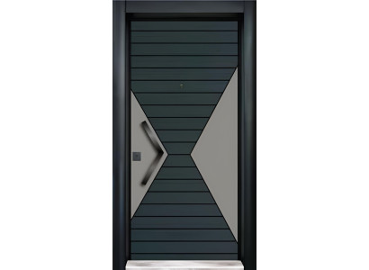 Dunkelgraue Eingangstür Stilvolle Haustüren Designer Sicherheitstür