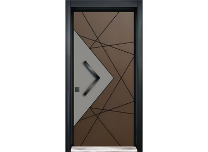 Grau-braune Eingangstür Sicherheitstüren Für Ihr Zuhause Flurtüren