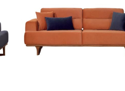Moderne Couchgarnitur Stilvoller Polstersessel 2x Textil Sofas 3tlg