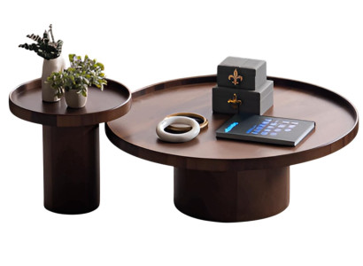 Eleganter Runder Couchtisch Designer Ablagetisch Wohnzimmertisch