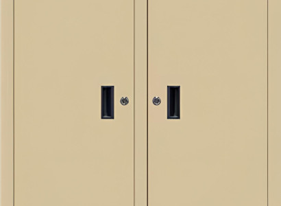 Beige Brandschutztür Notausgangstür Robuste Feuertür Ausgangstür