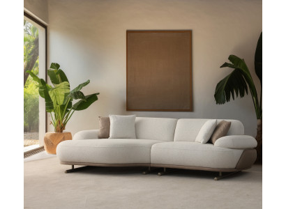 Flexibles modulares Ecksofa in L-Form mit modernem Stil