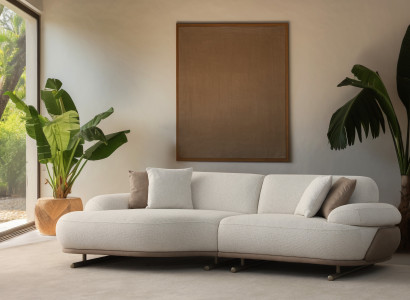 Flexibles modulares Ecksofa in L-Form mit modernem Stil