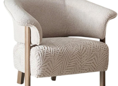 Exklusiver Wohnzimmersessel Designer Armlehnensessel Edle Holzfüße