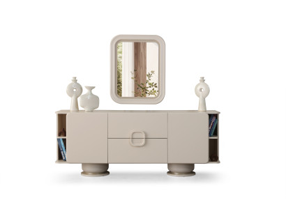 Elegante Sideboard mit Spiegel und praktischem Stauraum